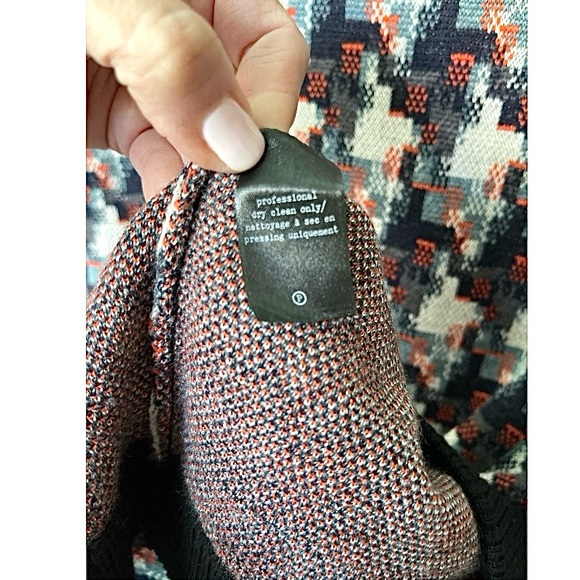 RAG & BONE | Mariah Houndstooth Long-Sleeve Merino Wool Sweater Dress | M - Picture 11 of 13